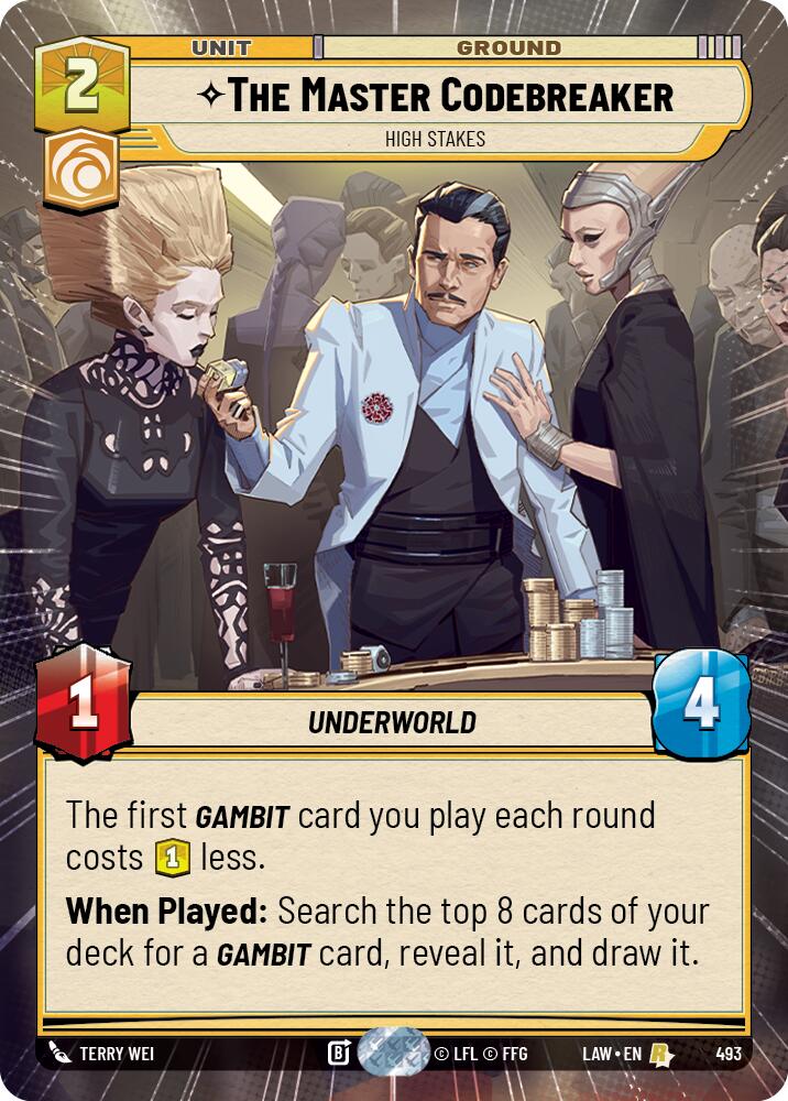 The Master Codebreaker - High Stakes (493) (Hyperspace) (493) [A Lawless Time] | Cards and Coasters CA
