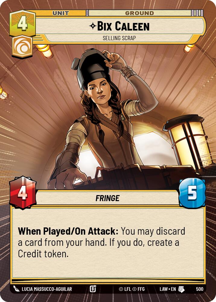 Bix Caleen - Selling Scrap (500) (Hyperspace) (500) [A Lawless Time] | Cards and Coasters CA