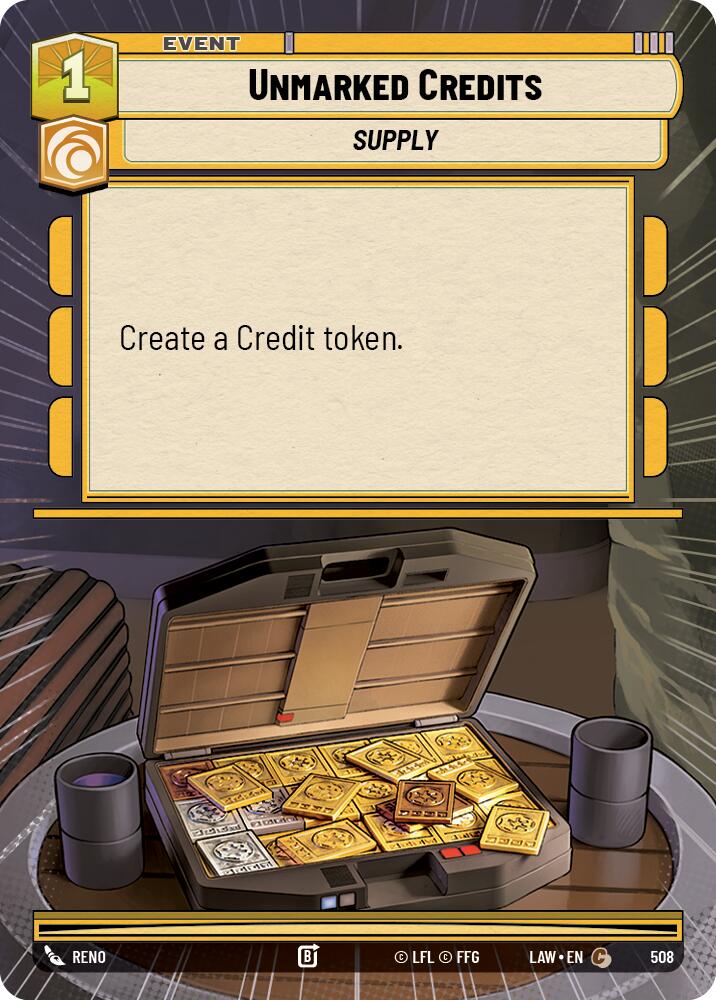 Unmarked Credits (508) (Hyperspace) (508) [A Lawless Time] | Cards and Coasters CA