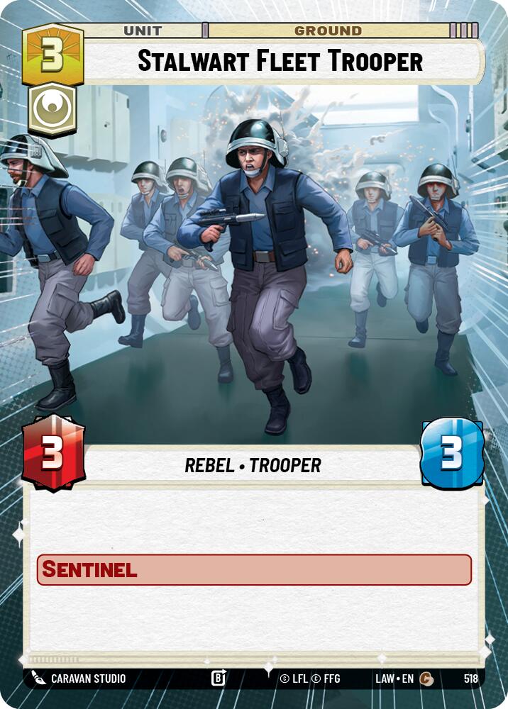 Stalwart Fleet Trooper (518) (Hyperspace) (518) [A Lawless Time] | Cards and Coasters CA