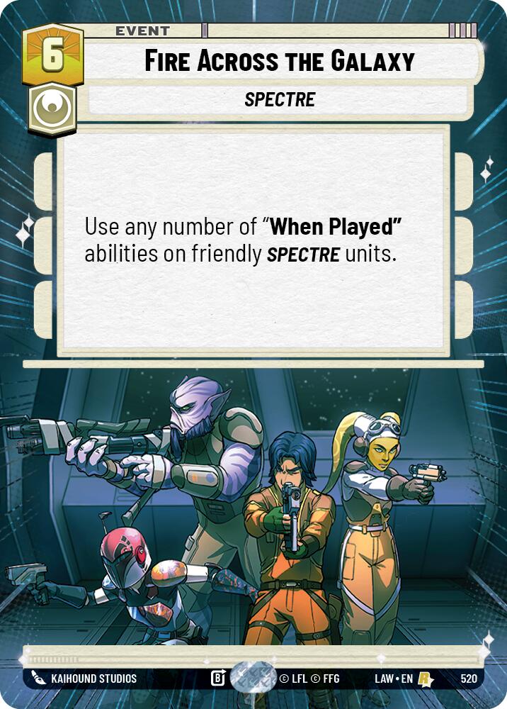 Fire Across the Galaxy (520) (Hyperspace) (520) [A Lawless Time] | Cards and Coasters CA