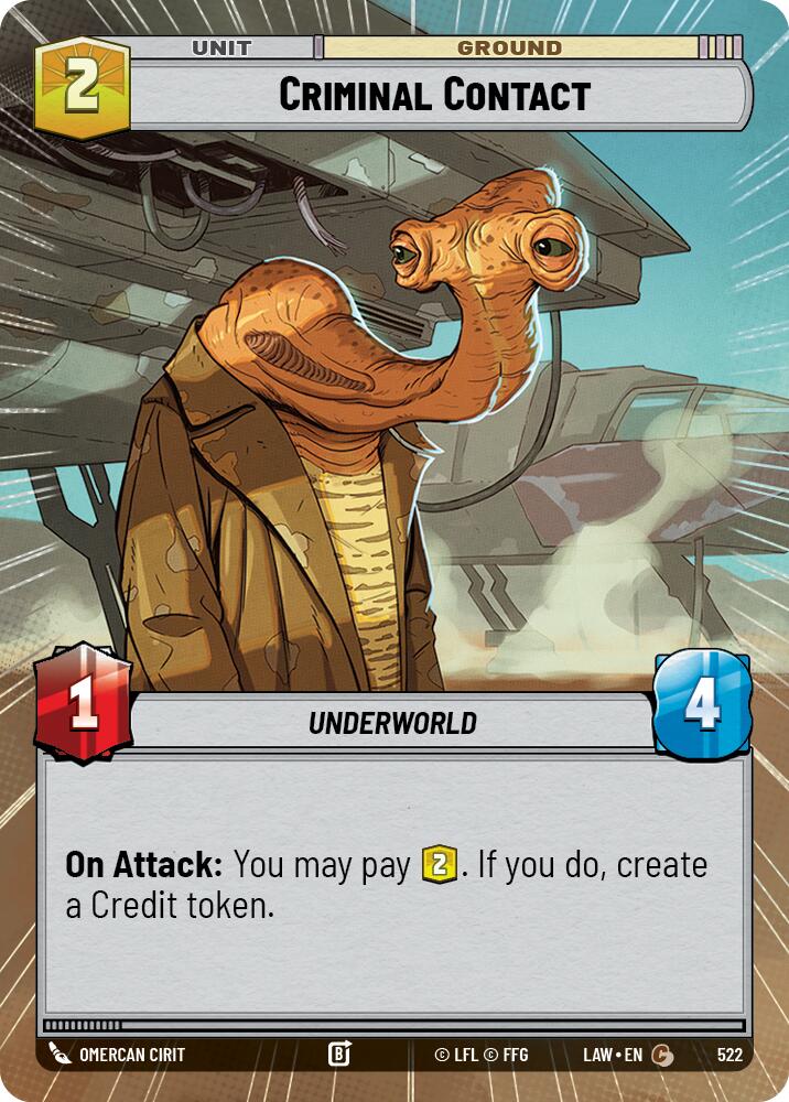 Cutthroat Podracer (477) (Hyperspace) (477) [A Lawless Time] | Cards and Coasters CA