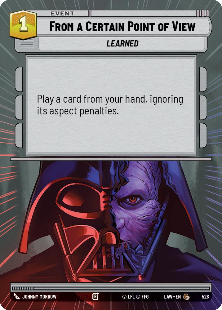 From a Certain Point of View (528) (Hyperspace) (528) [A Lawless Time] | Cards and Coasters CA