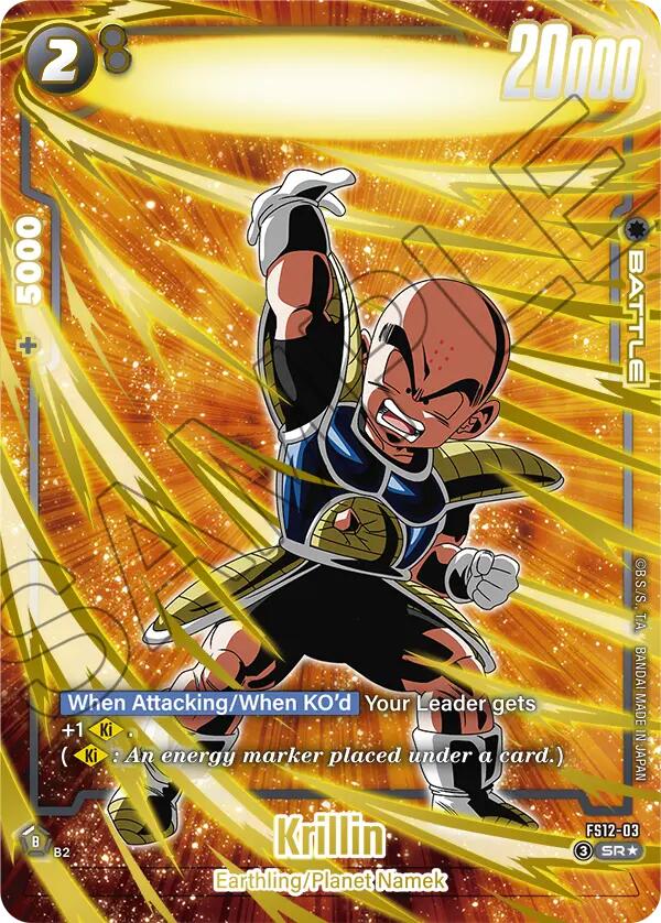 Krillin (FS12-03) (Gold) [Starter Deck EX: The Beat of Ki] | Cards and Coasters CA