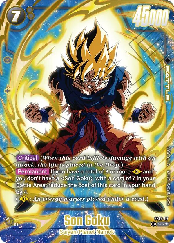 Son Goku (FS12-07) (Gold) [Starter Deck EX: The Beat of Ki] | Cards and Coasters CA