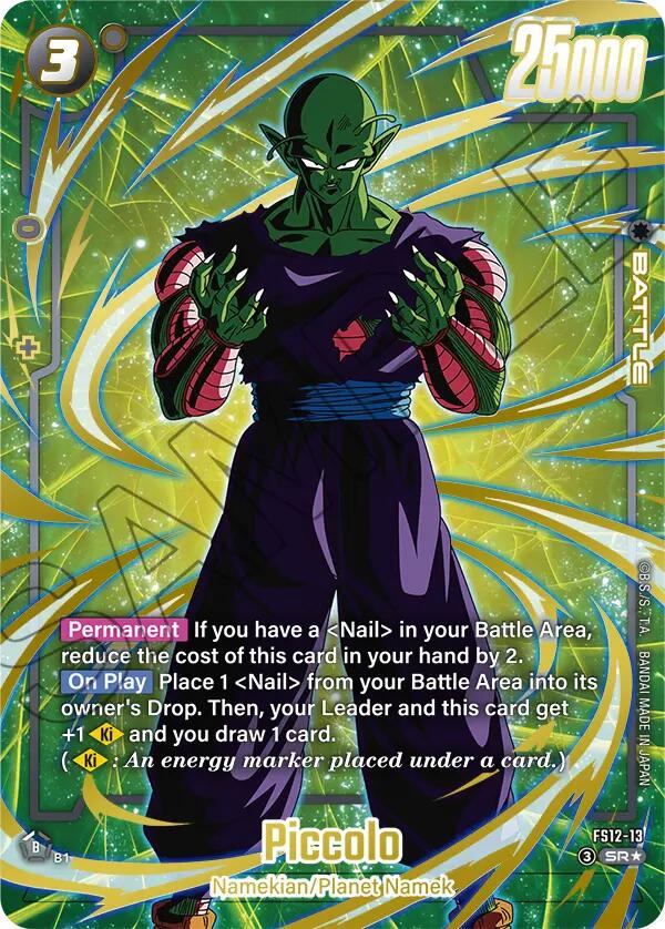 Piccolo (FS12-13) (Gold) [Starter Deck EX: The Beat of Ki] | Cards and Coasters CA