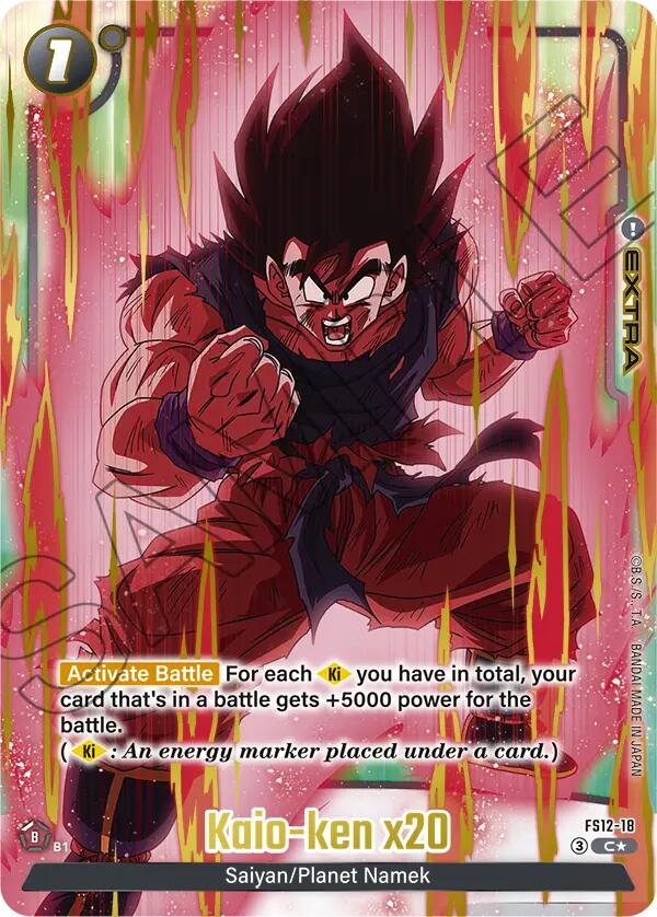 Kaio-ken x20 (Gold) [Starter Deck EX: The Beat of Ki] | Cards and Coasters CA