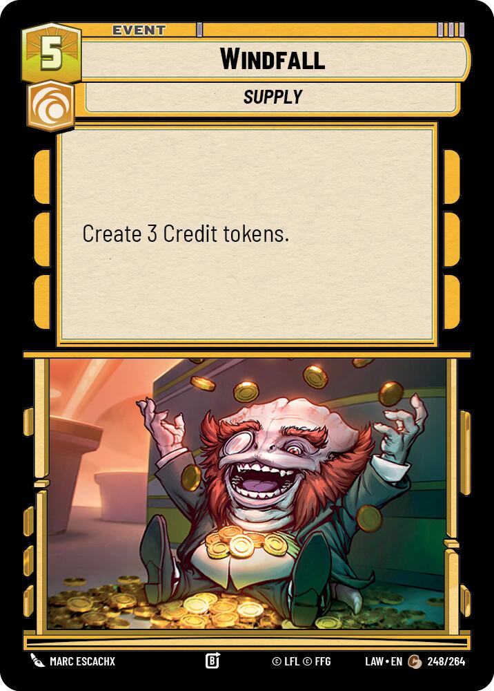 Windfall (248/264) (248/264) [A Lawless Time] | Cards and Coasters CA