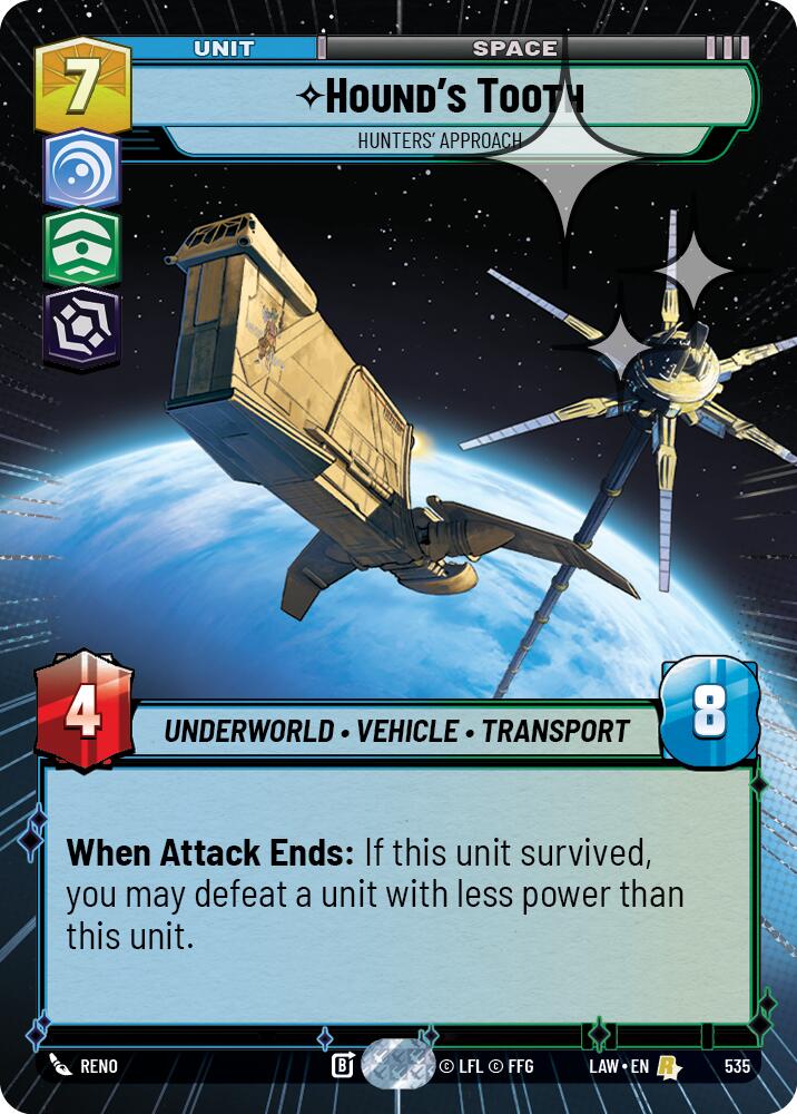 Hound's Tooth - Hunters' Approach (535) (Hyperspace Foil) (535) [A Lawless Time] | Cards and Coasters CA