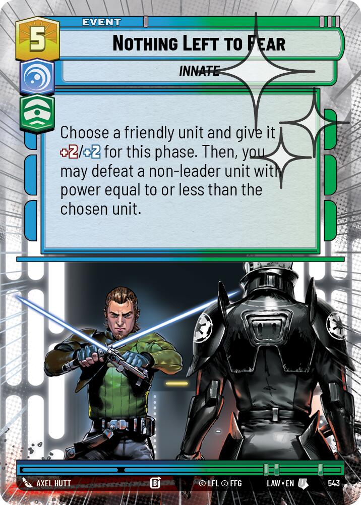 Nothing Left to Fear (543) (Hyperspace Foil) (543) [A Lawless Time] | Cards and Coasters CA
