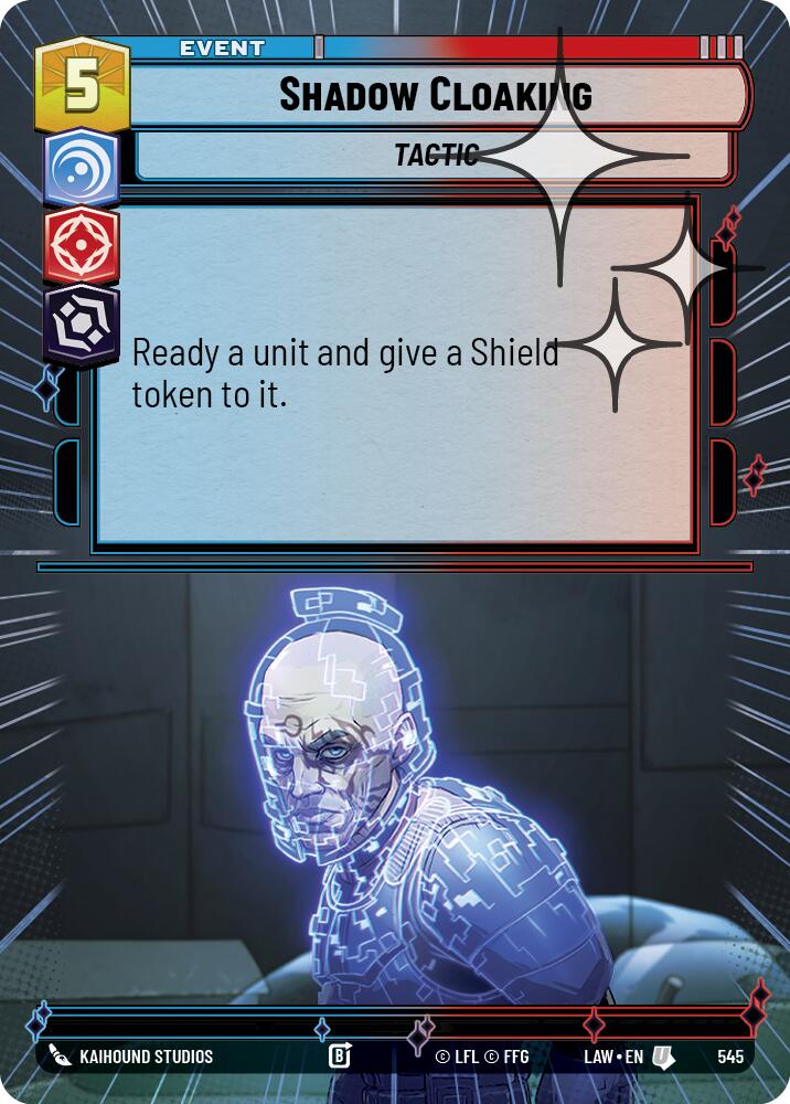 Shadow Cloaking (545) (Hyperspace Foil) (545) [A Lawless Time] | Cards and Coasters CA