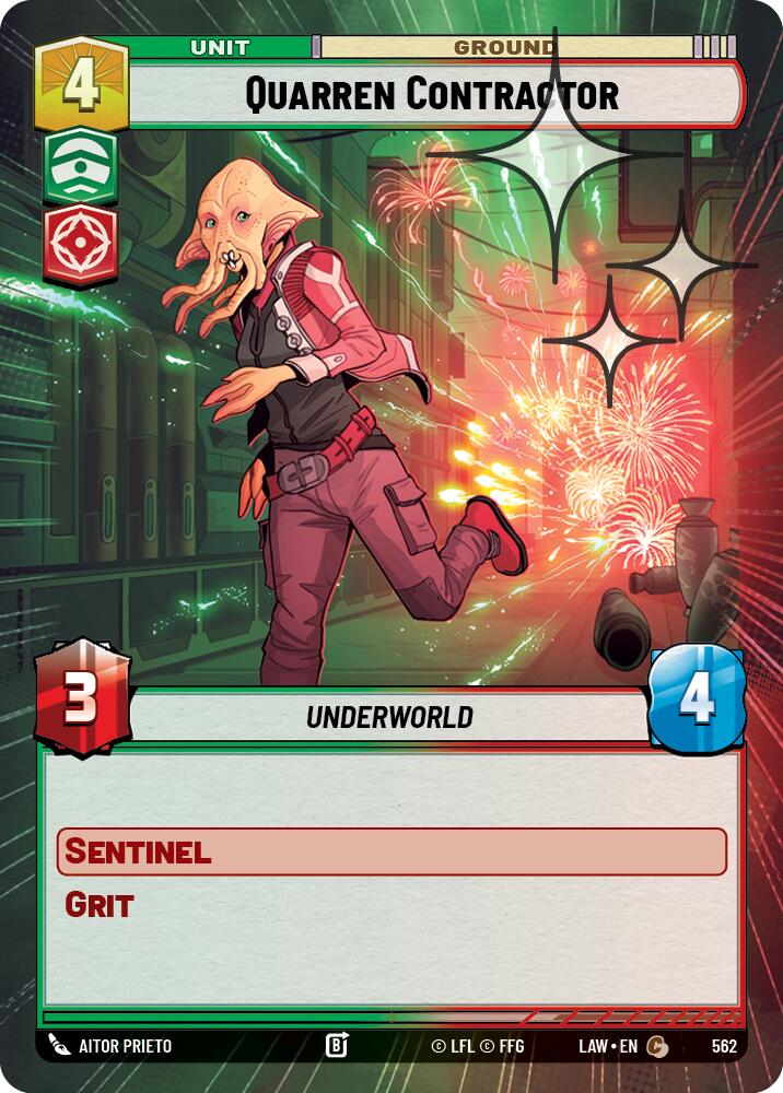 Quarren Contractor (562) (Hyperspace Foil) (562) [A Lawless Time] | Cards and Coasters CA