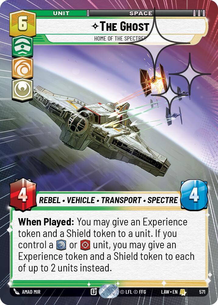 The Ghost - Home of the Spectres (571) (Hyperspace Foil) (571) [A Lawless Time] | Cards and Coasters CA