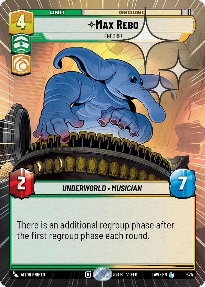 Max Rebo - Encore! (574) (Hyperspace Foil) (574) [A Lawless Time] | Cards and Coasters CA