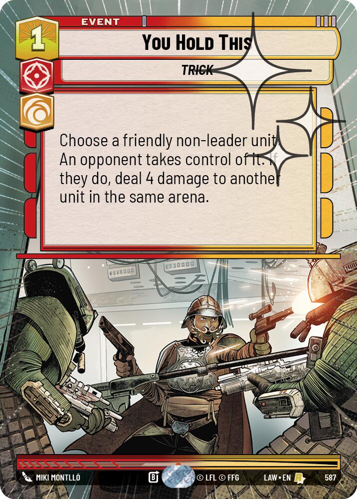 You Hold This (587) (Hyperspace Foil) (587) [A Lawless Time] | Cards and Coasters CA