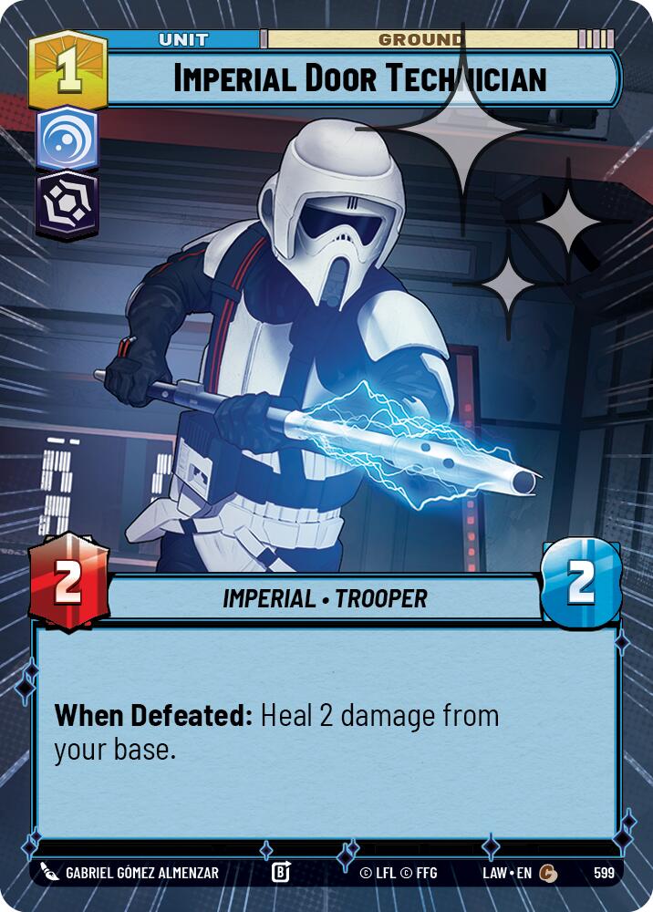 Imperial Door Technician (599) (Hyperspace Foil) (599) [A Lawless Time] | Cards and Coasters CA