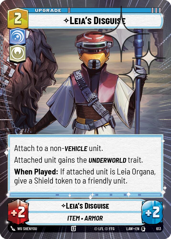 Leia's Disguise (613) (Hyperspace Foil) (613) [A Lawless Time] | Cards and Coasters CA