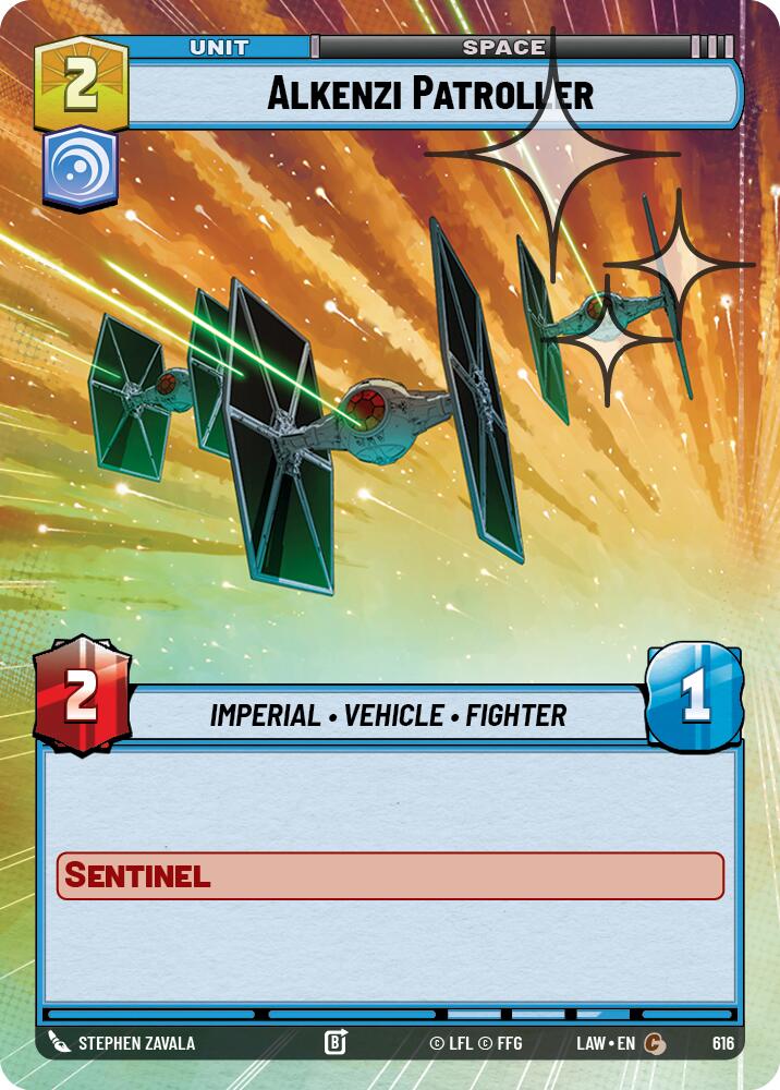Alkenzi Patroller (616) (Hyperspace Foil) (616) [A Lawless Time] | Cards and Coasters CA