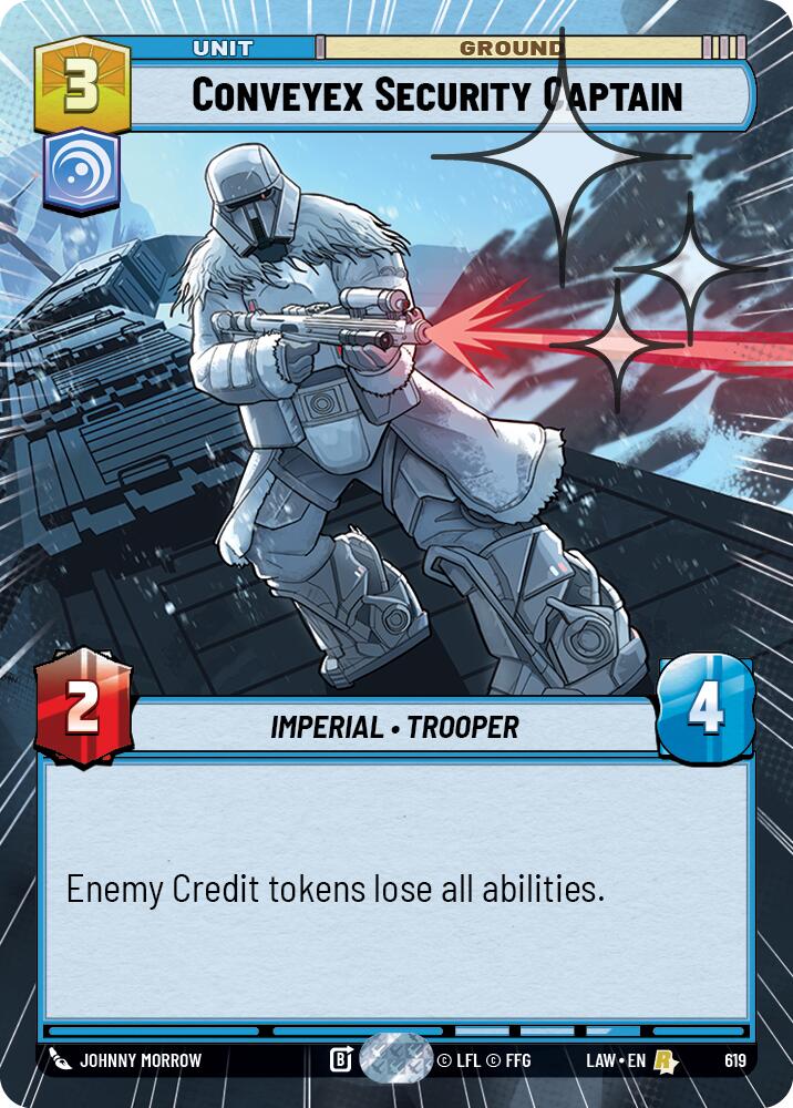 Conveyex Security Captain (619) (Hyperspace Foil) (619) [A Lawless Time] | Cards and Coasters CA