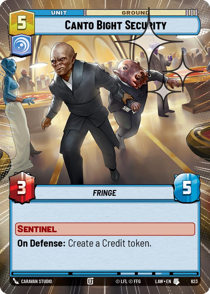 Canto Bight Security (623) (Hyperspace Foil) (623) [A Lawless Time] | Cards and Coasters CA
