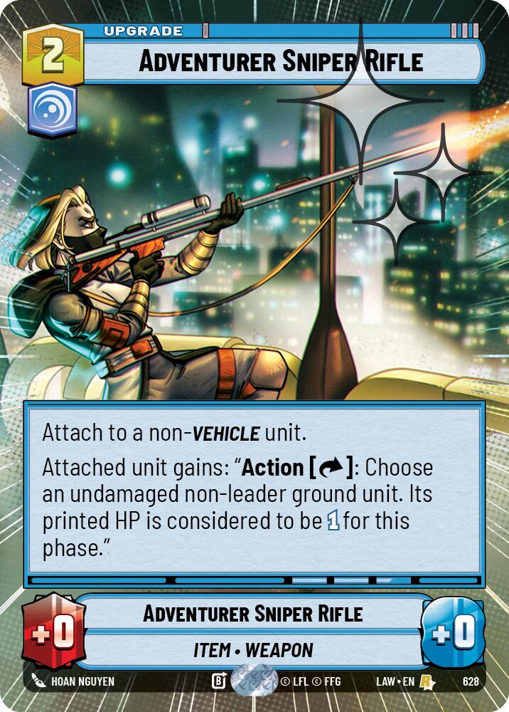 Adventurer Sniper Rifle (628) (Hyperspace Foil) (628) [A Lawless Time] | Cards and Coasters CA