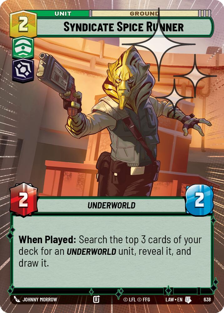 Syndicate Spice Runner (638) (Hyperspace Foil) (638) [A Lawless Time] | Cards and Coasters CA