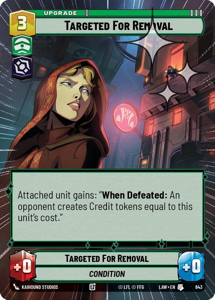 Targeted for Removal (643) (Hyperspace Foil) (643) [A Lawless Time] | Cards and Coasters CA