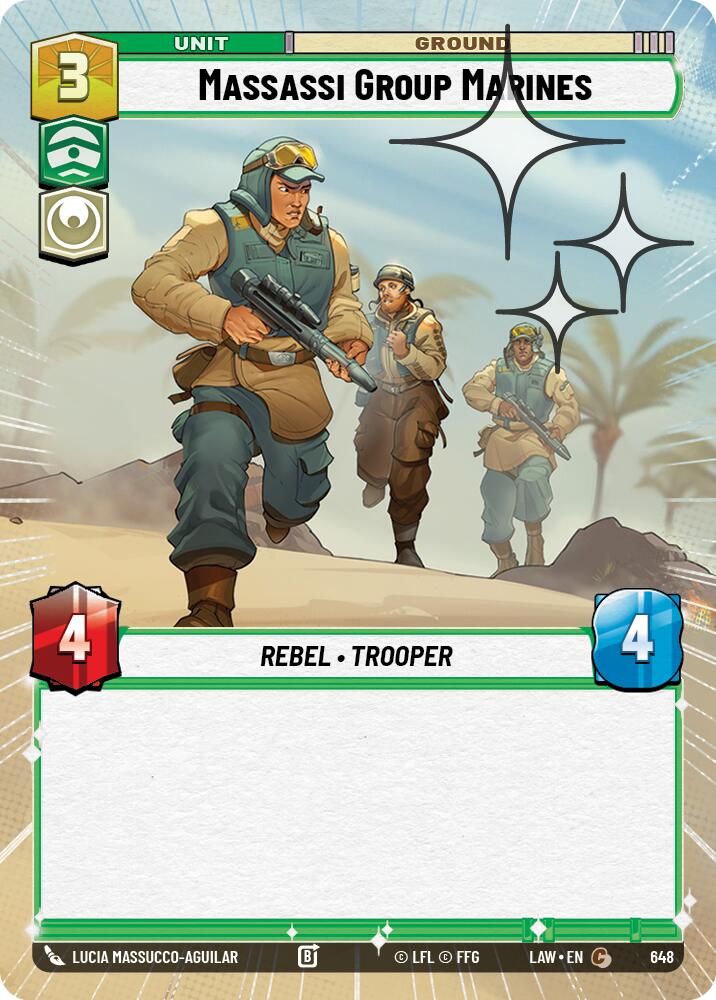 Massassi Group Marines (648) (Hyperspace Foil) (648) [A Lawless Time] | Cards and Coasters CA