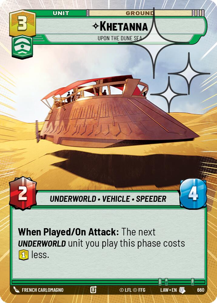 Khetanna - Upon the Dune Sea (660) (Hyperspace Foil) (660) [A Lawless Time] | Cards and Coasters CA