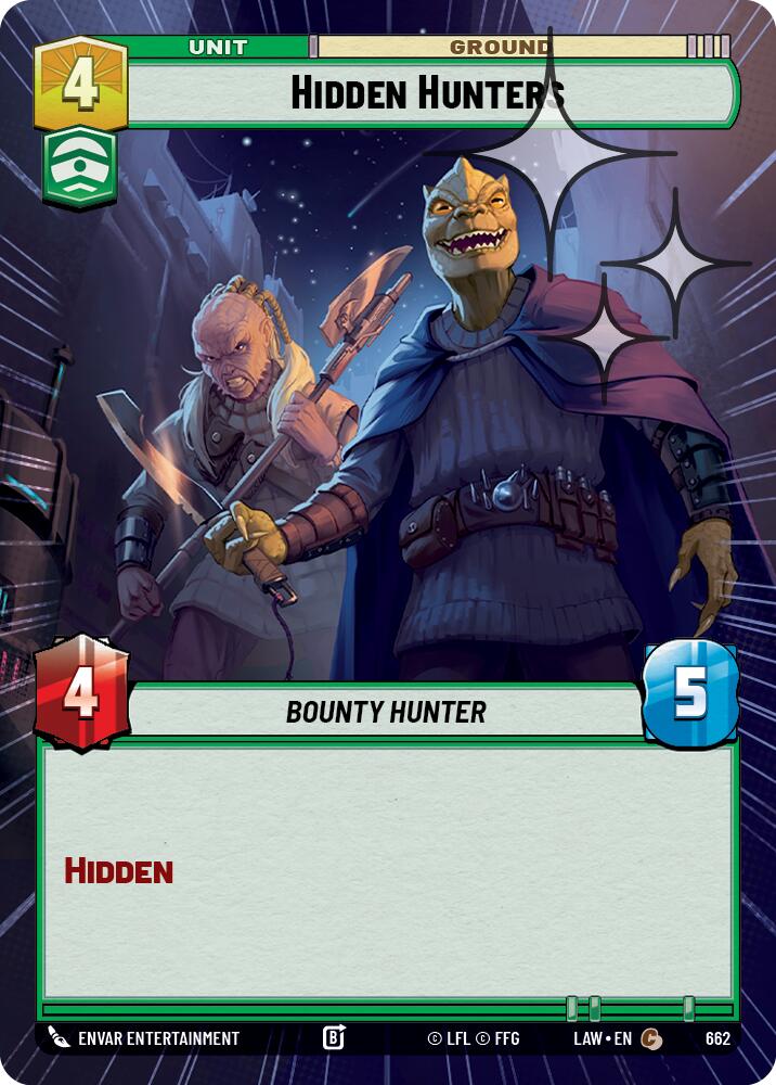 Hidden Hunters (662) (Hyperspace Foil) (662) [A Lawless Time] | Cards and Coasters CA