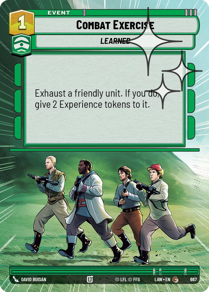 Combat Exercise (667) (Hyperspace Foil) (667) [A Lawless Time] | Cards and Coasters CA