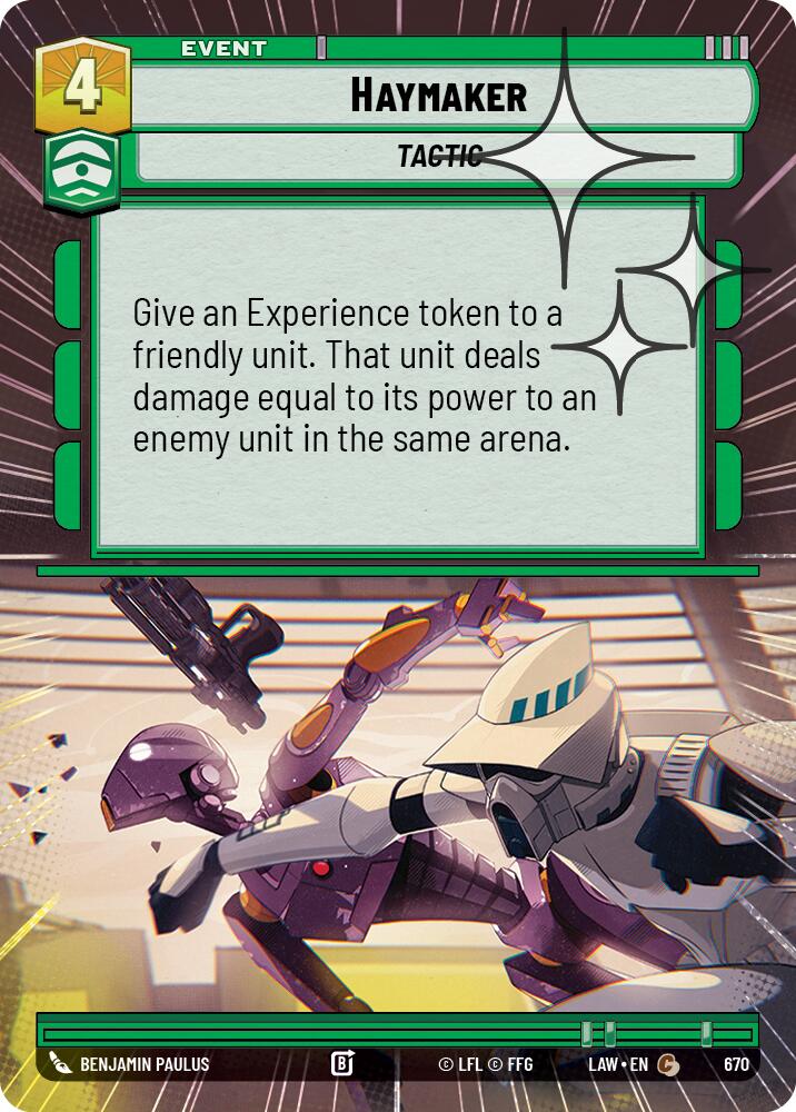 Haymaker (670) (Hyperspace Foil) (670) [A Lawless Time] | Cards and Coasters CA
