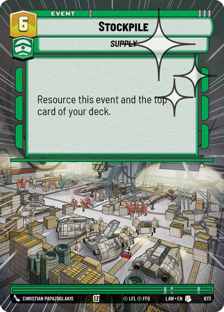 Stockpile (673) (Hyperspace Foil) (673) [A Lawless Time] | Cards and Coasters CA