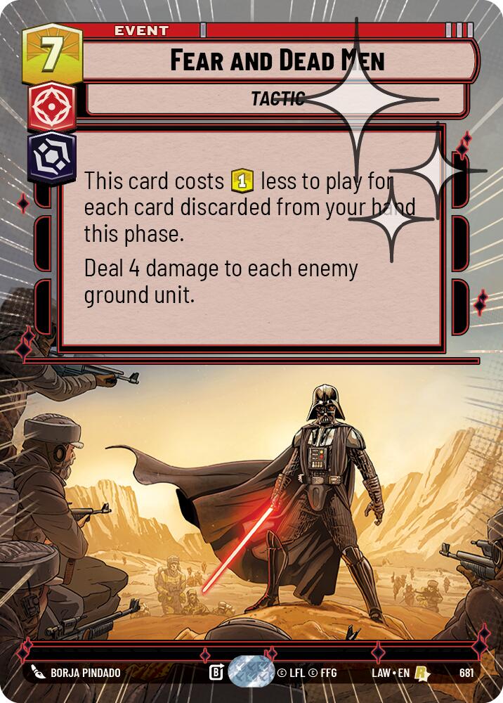 Fear and Dead Men (681) (Hyperspace Foil) (681) [A Lawless Time] | Cards and Coasters CA