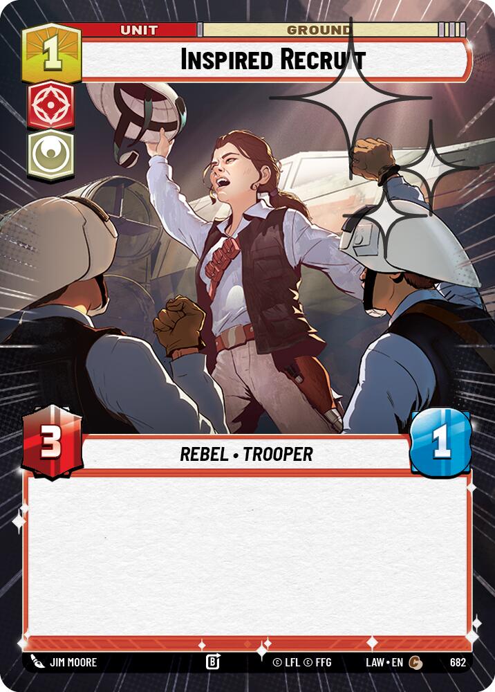 Inspired Recruit (682) (Hyperspace Foil) (682) [A Lawless Time] | Cards and Coasters CA