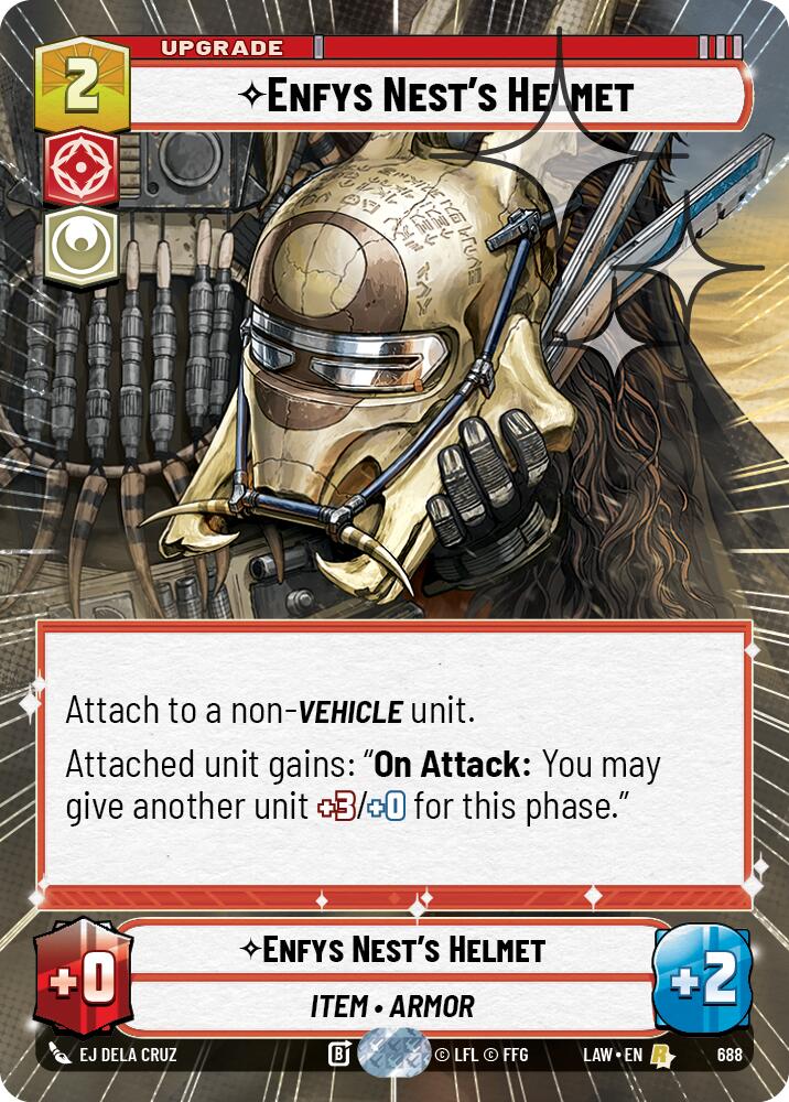 Enfys Nest's Helmet (688) (Hyperspace Foil) (688) [A Lawless Time] | Cards and Coasters CA