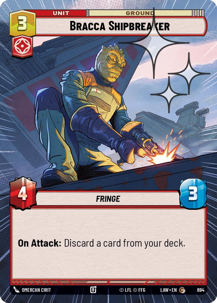 Bracca Shipbreaker (694) (Hyperspace Foil) (694) [A Lawless Time] | Cards and Coasters CA