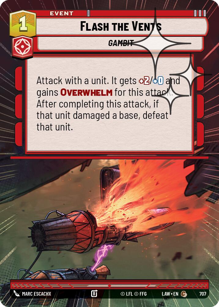 Flash the Vents (707) (Hyperspace Foil) (707) [A Lawless Time] | Cards and Coasters CA