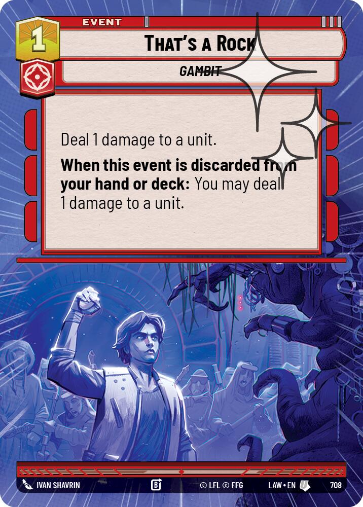 That's a Rock (708) (Hyperspace Foil) (708) [A Lawless Time] | Cards and Coasters CA