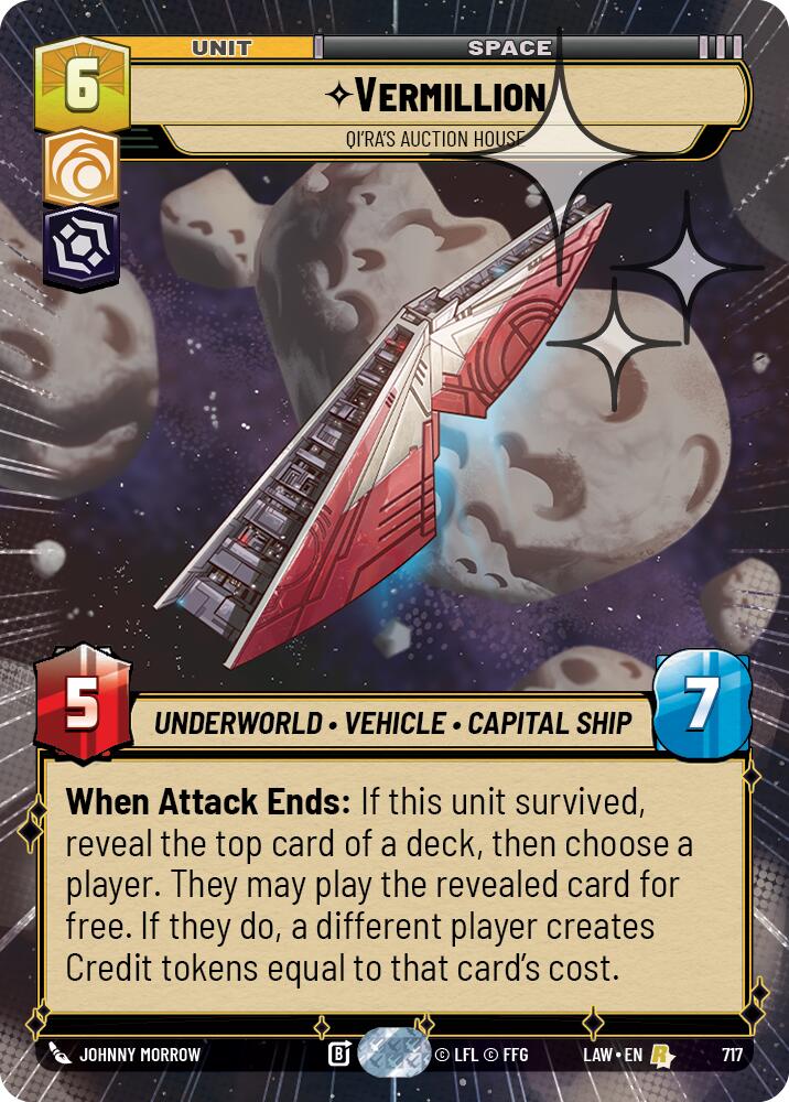 Vermillion - Qi'Ra's Auction House (717) (Hyperspace Foil) (717) [A Lawless Time] | Cards and Coasters CA