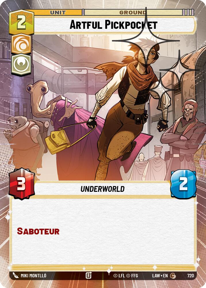 Artful Pickpocket (720) (Hyperspace Foil) (720) [A Lawless Time] | Cards and Coasters CA