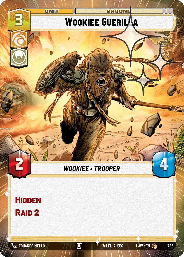 Wookiee Guerilla (722) (Hyperspace Foil) (722) [A Lawless Time] | Cards and Coasters CA