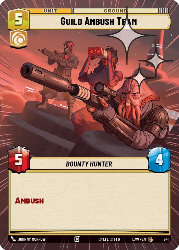 Guild Ambush Team (741) (Hyperspace Foil) (741) [A Lawless Time] | Cards and Coasters CA