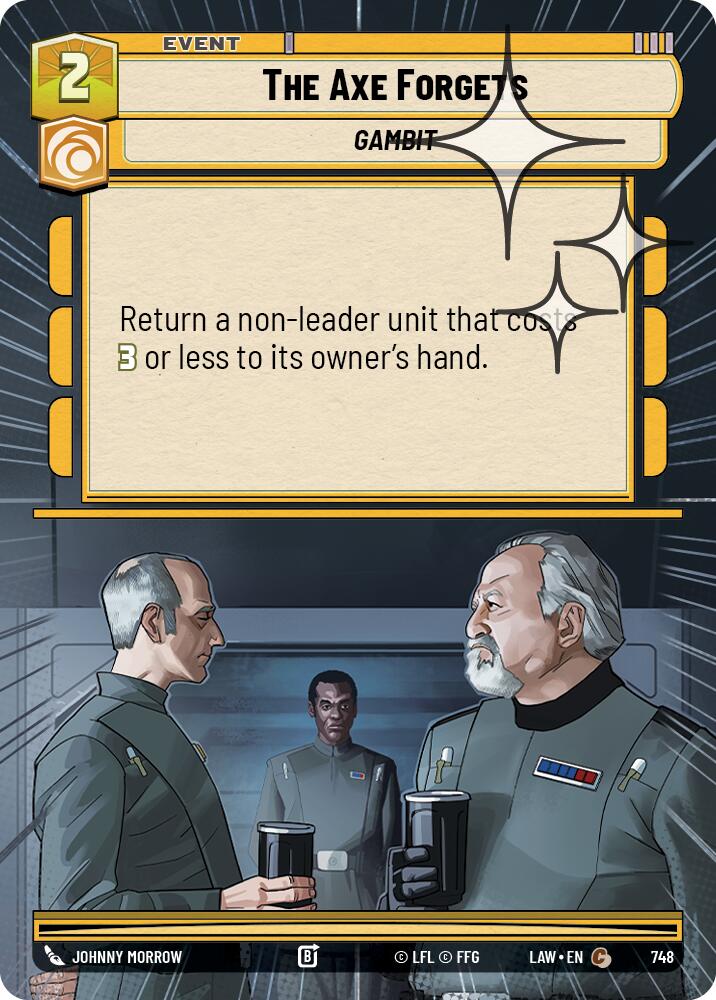 The Axe Forgets (748) (Hyperspace Foil) (748) [A Lawless Time] | Cards and Coasters CA