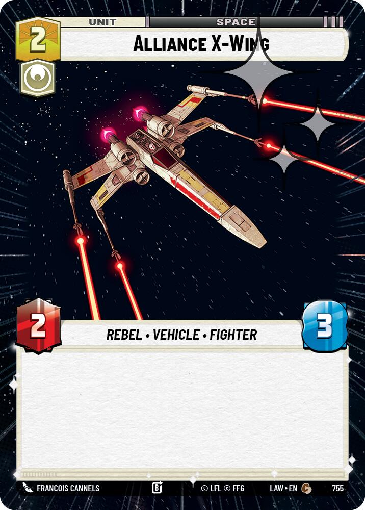 Alliance X-Wing (755) (Hyperspace Foil) (755) [A Lawless Time] | Cards and Coasters CA