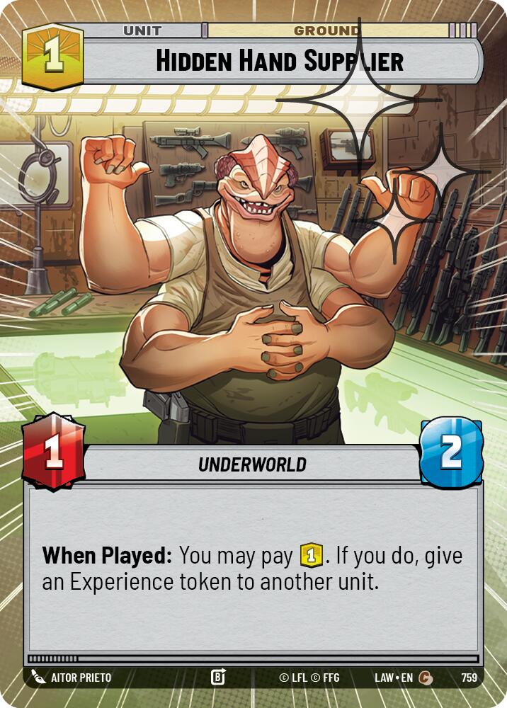 Hidden Hand Supplier (759) (Hyperspace Foil) (759) [A Lawless Time] | Cards and Coasters CA