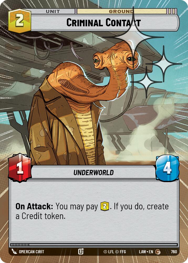 Criminal Contact (760) (Hyperspace Foil) (760) [A Lawless Time] | Cards and Coasters CA
