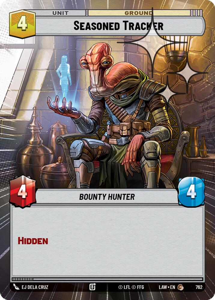 Seasoned Tracker (762) (Hyperspace Foil) (762) [A Lawless Time] | Cards and Coasters CA