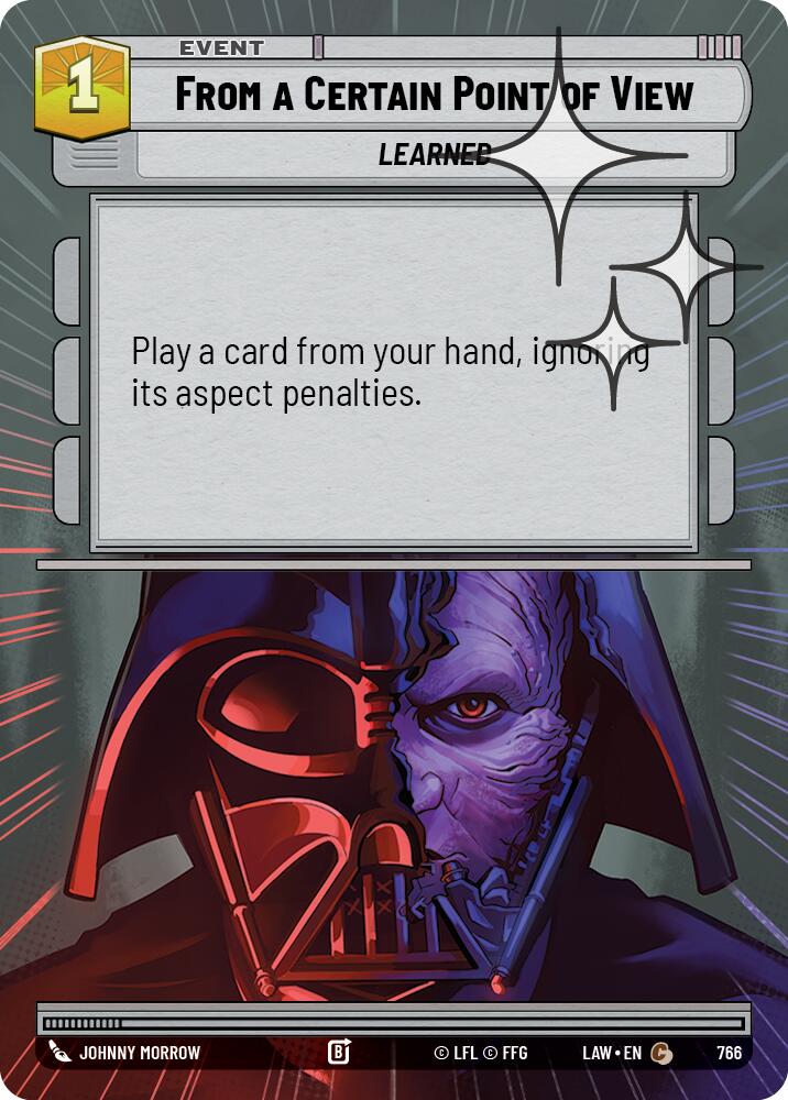 From a Certain Point of View (766) (Hyperspace Foil) (766) [A Lawless Time] | Cards and Coasters CA