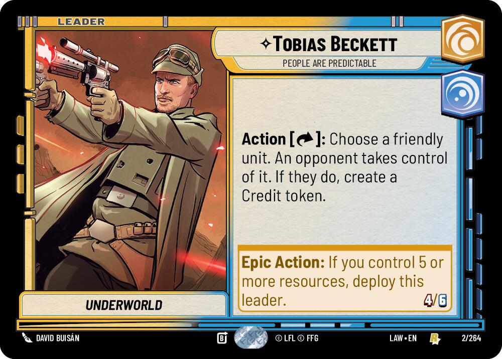 Tobias Beckett - People are Predictable (2/264) (2/264) [A Lawless Time] | Cards and Coasters CA
